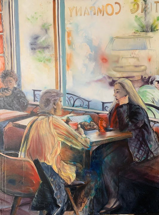 Coffee Rosters (Oil) (SOLD)